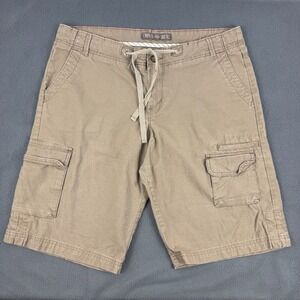 DICKIES Womens khaki bermuda cargo ripstop 12" shorts - SIZE 14‎